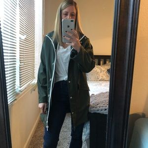 Penfield green raincoat